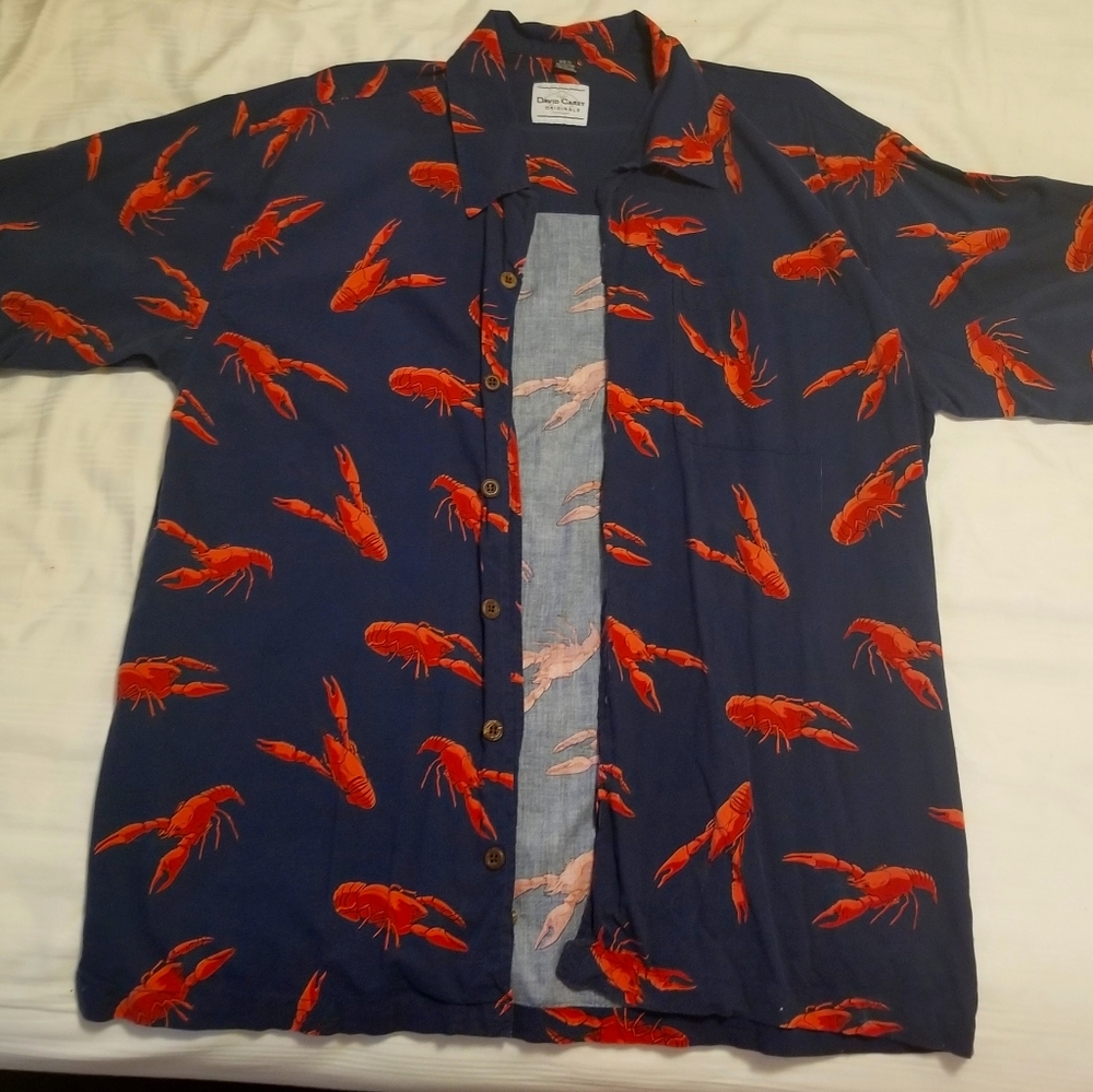 David Carey Crawfish Hawaiian shirt
